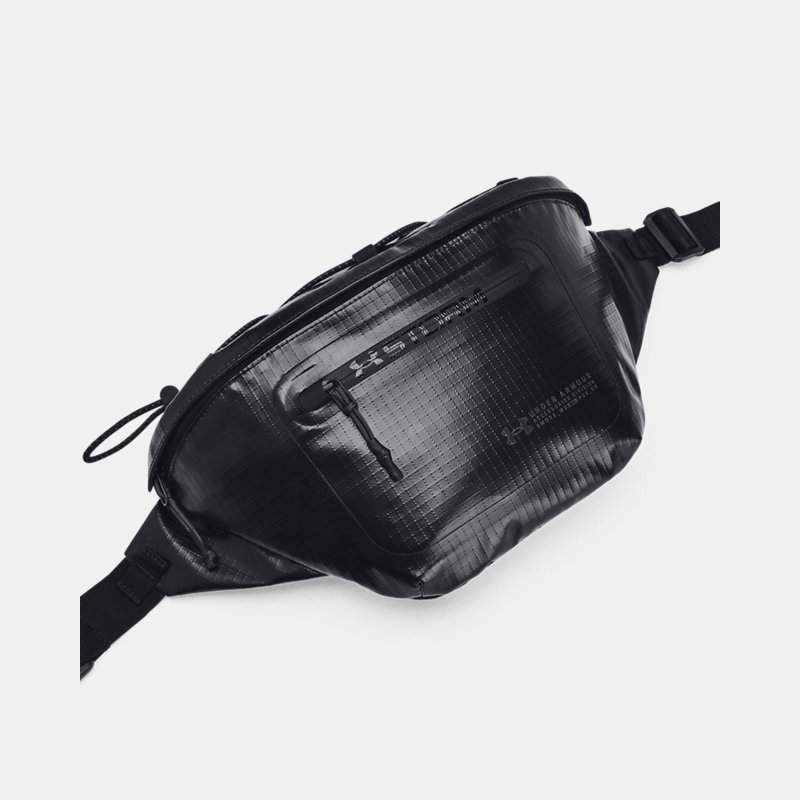 Unisex  Under Armour  Summit Waist Bag Black / Black / Jet Gray OSFM